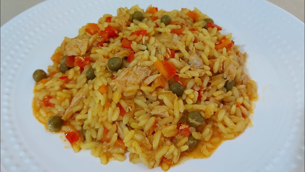 arroz con atún de lata