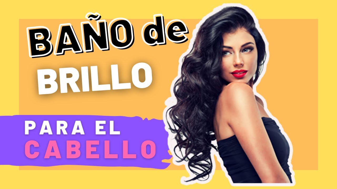 baño de brillo para el pelo incoloro