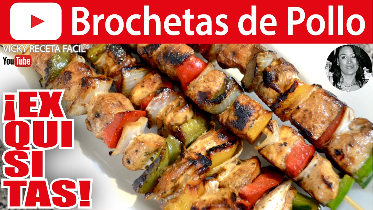 brochetas de pollo a la plancha