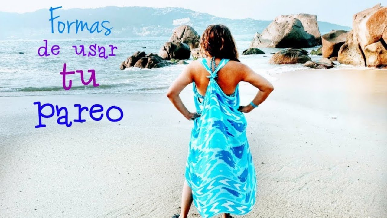 como poner pareo de playa