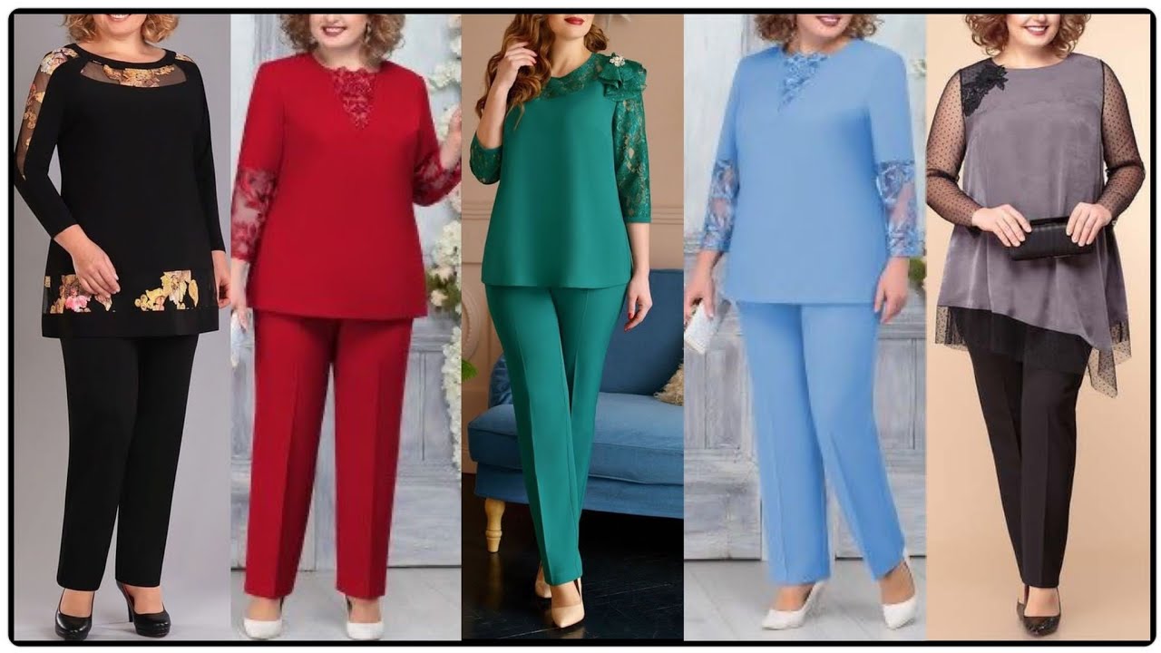 conjunto pantalón y blusa para fiesta