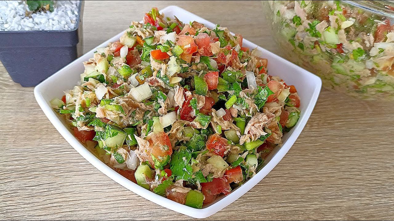 ensalada de tomate y atún engorda