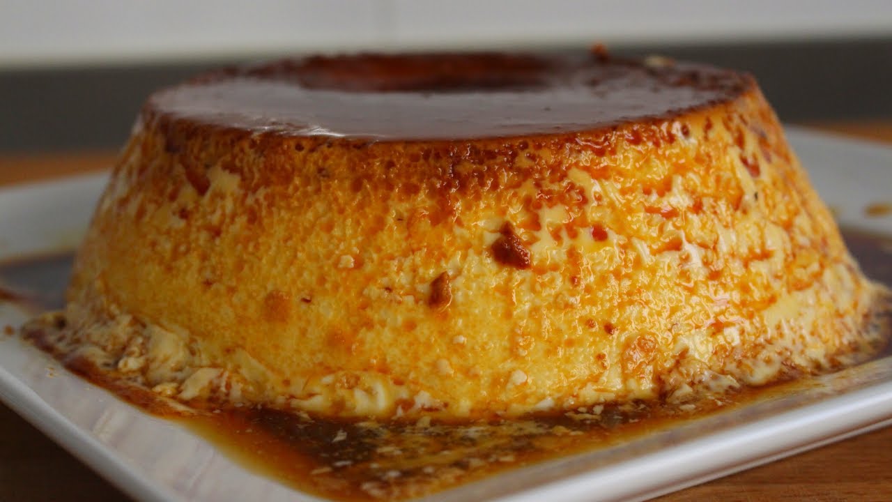 flan de huevo casero al horno baño maría