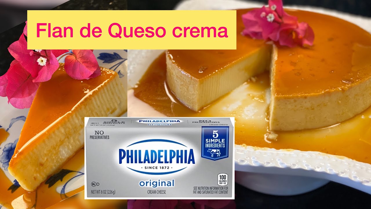 flan de queso philadelphia