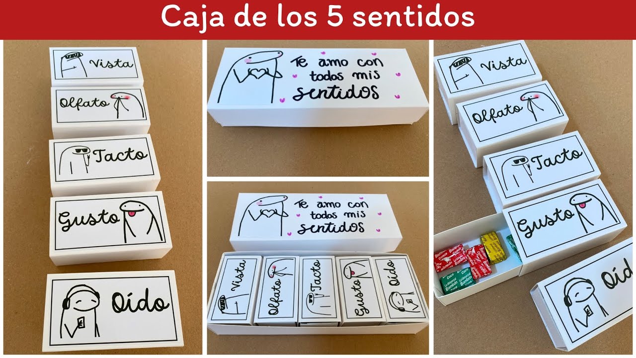 gusto frases bonitas para la caja de los 5 sentidos