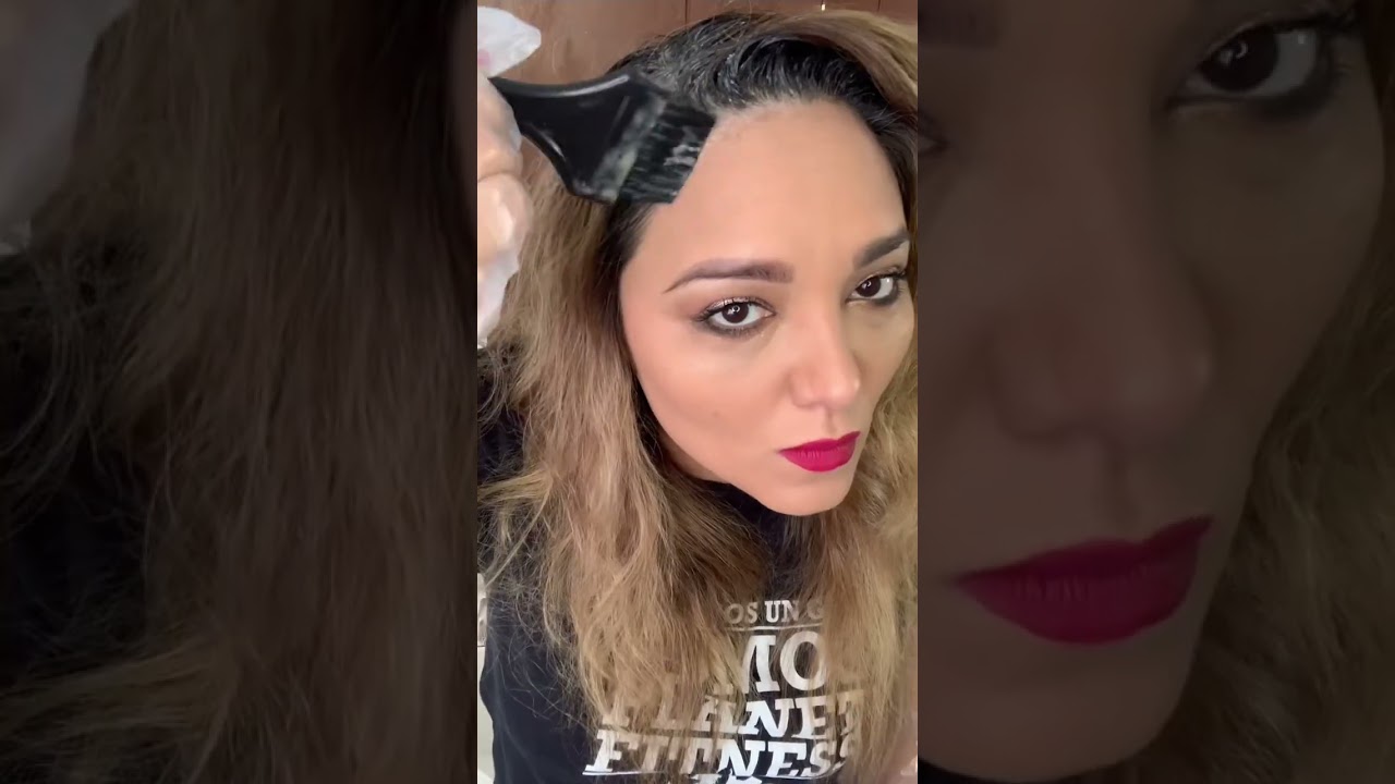 mechas para disimular canas en pelo castaño
