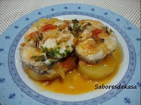 merluza a la marinera con patatas