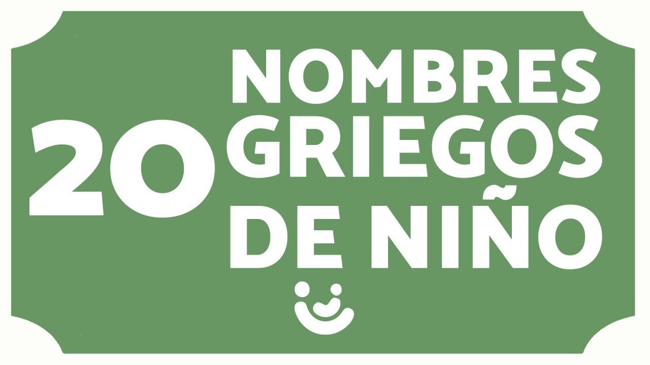 nombres griegos para ninos