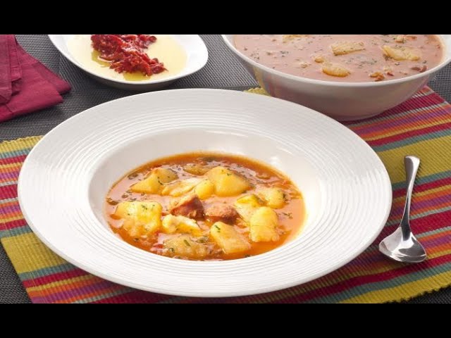 patatas con bacalao a la riojana