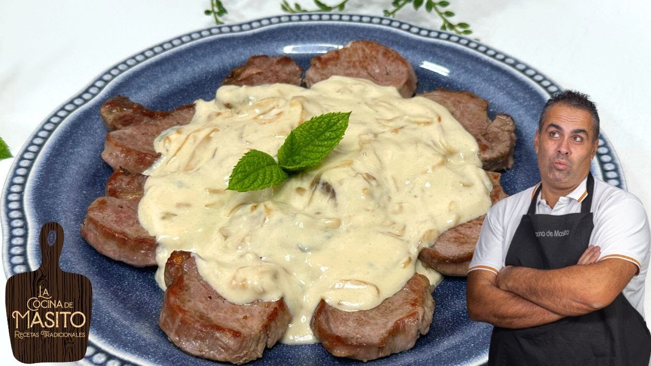 solomillo salsa roquefort arguiñano