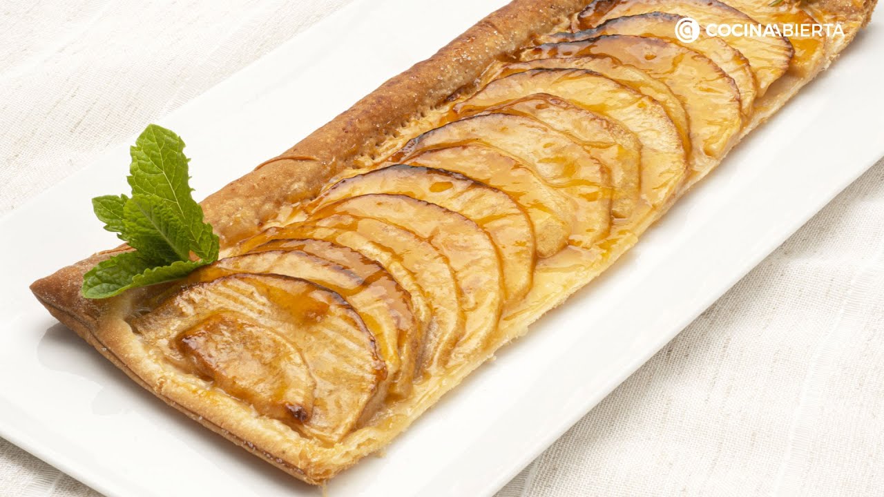 tarta de manzana hojaldre de la abuela