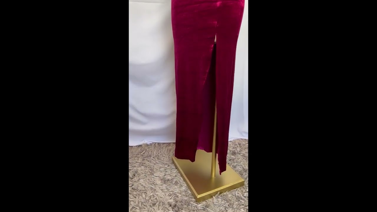 vestidos largos con raja