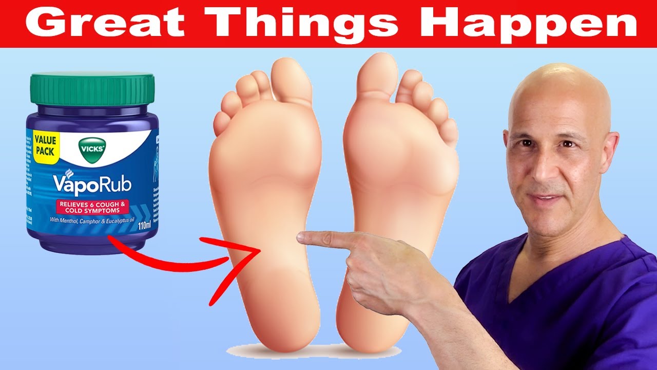 vick vaporub en los pies