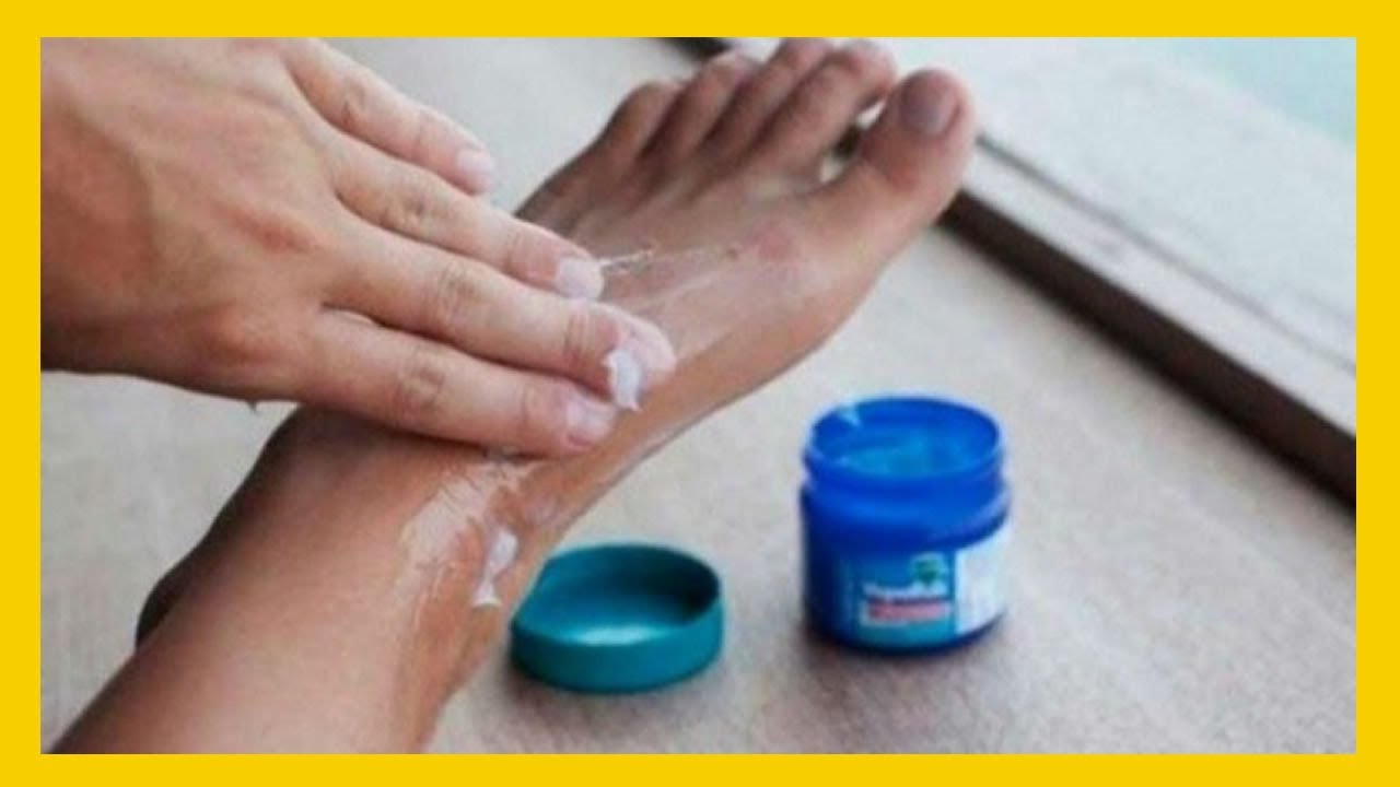 vicks vaporub en los pies antes de dormir