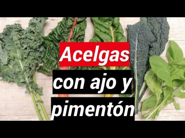 acelgas rehogadas con ajo y pimentón