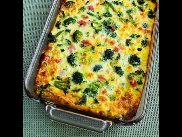 brócoli al horno con huevos