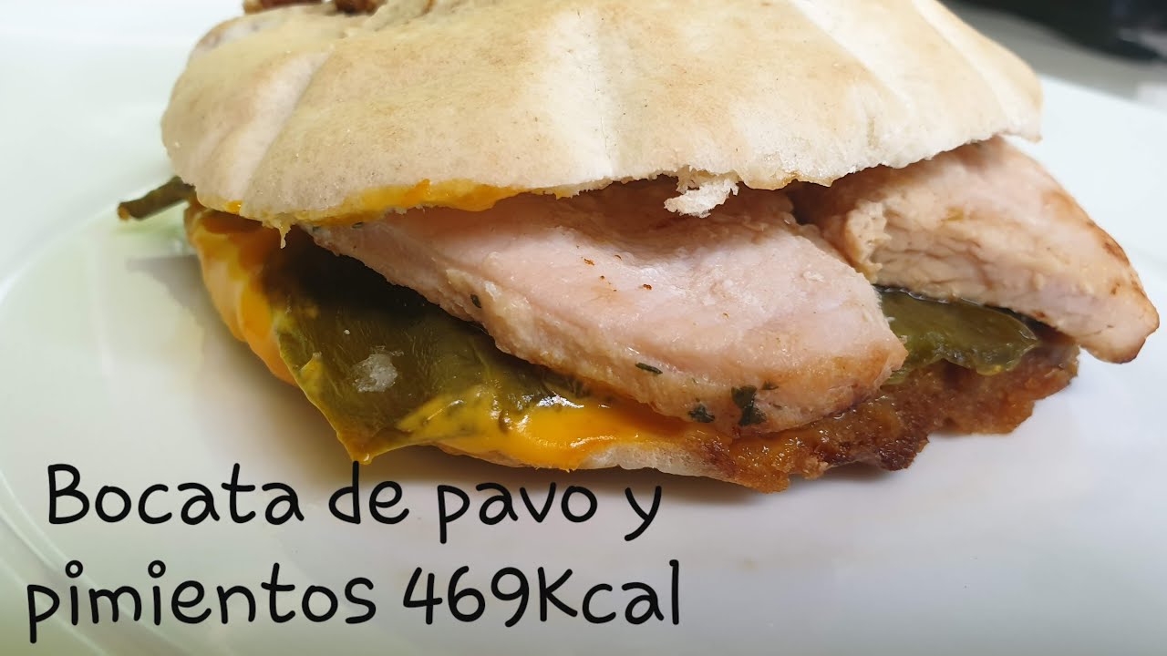 calorias bocadillo de pavo
