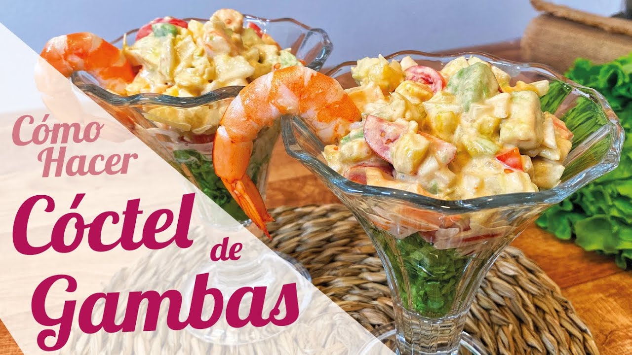 coctel de gambas y aguacate