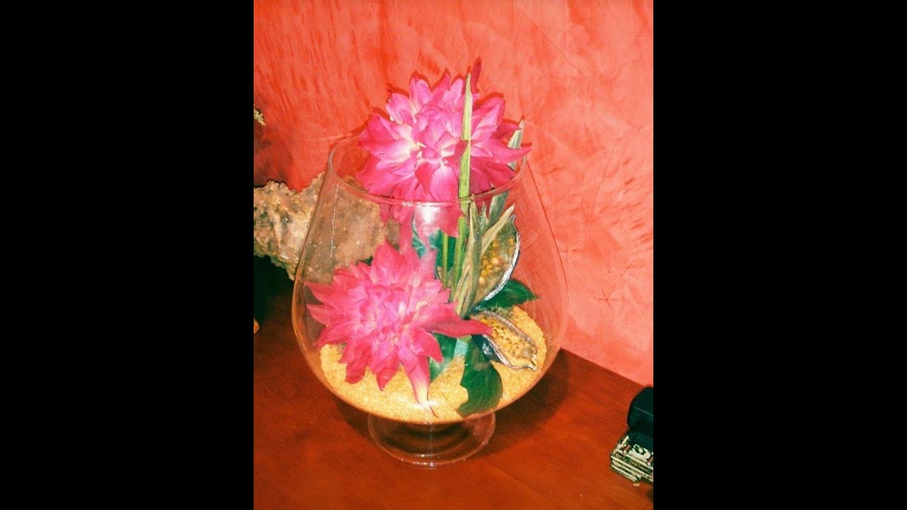 como decorar copas de cristal grandes