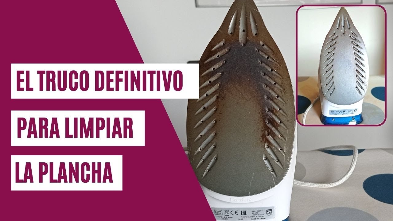 como limpiar la base de una plancha