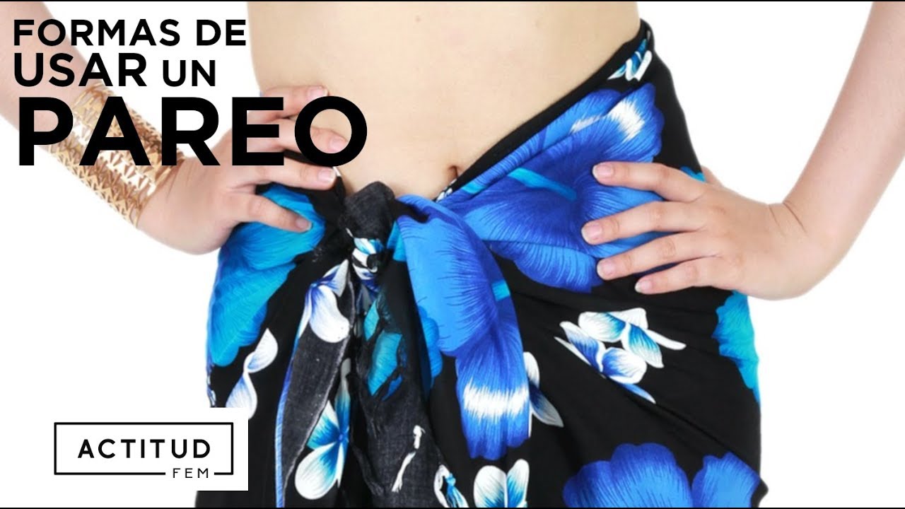 como poner un pareo de falda
