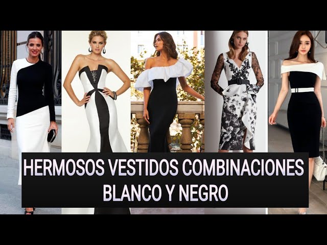complemento para un vestido blanco y negro
