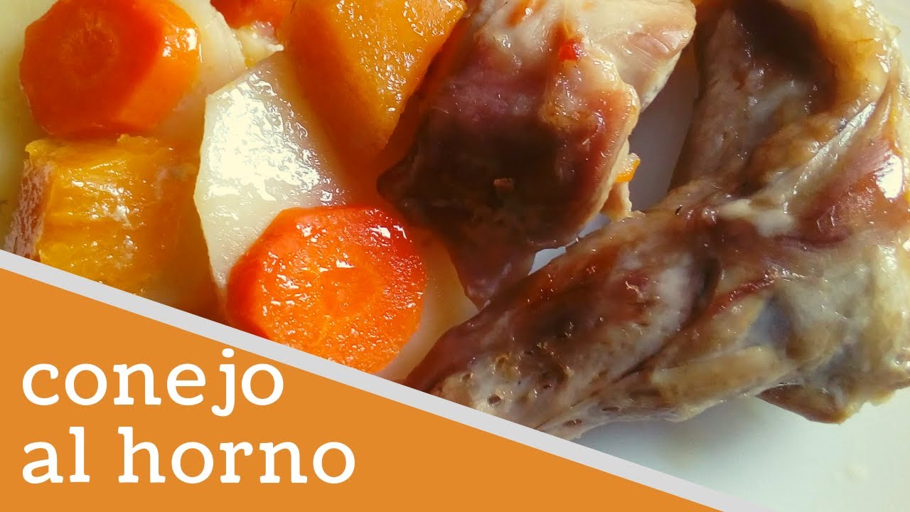 conejo al horno con verduras