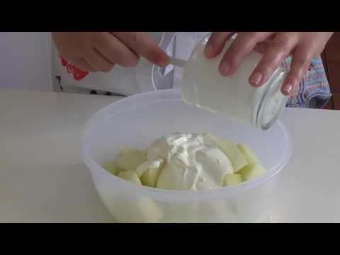 crema de melón y yogur