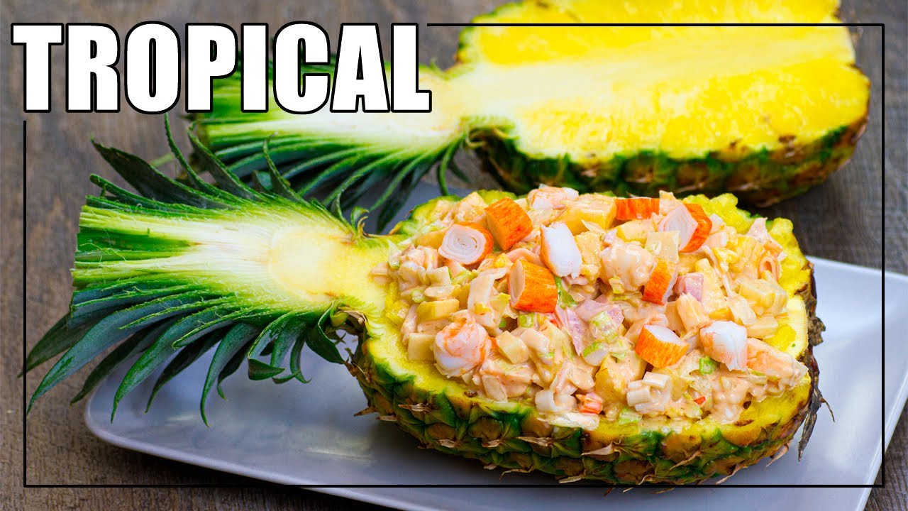 ensalada tropical con piña