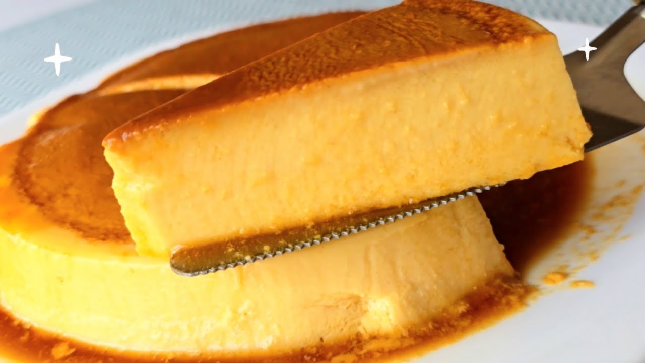 flan de manzana sin horno