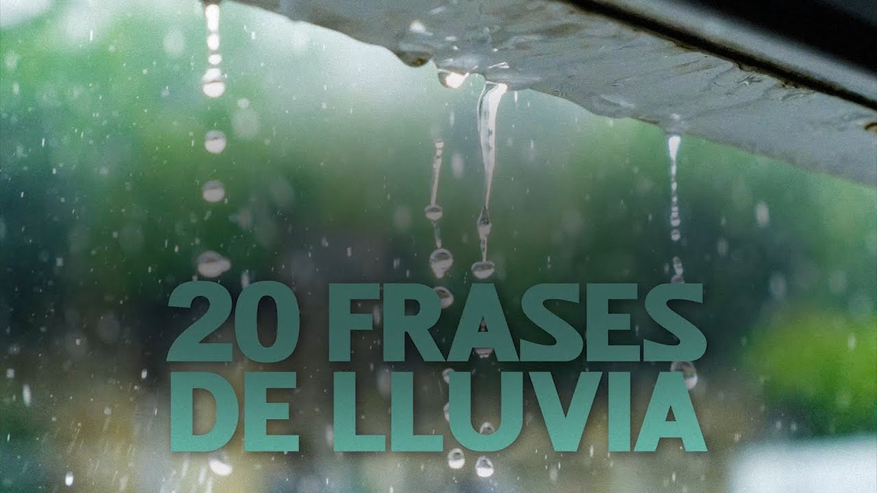 frases de lluvia bonitas