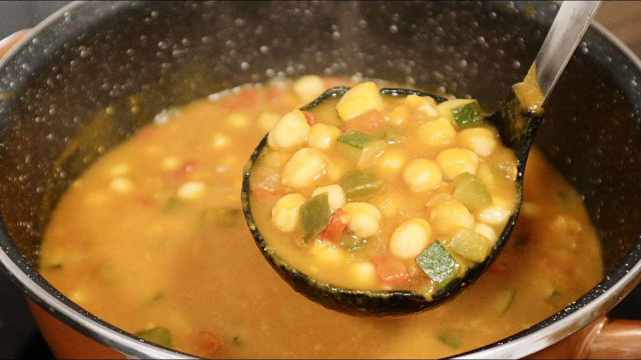 garbanzos de bote con verduras
