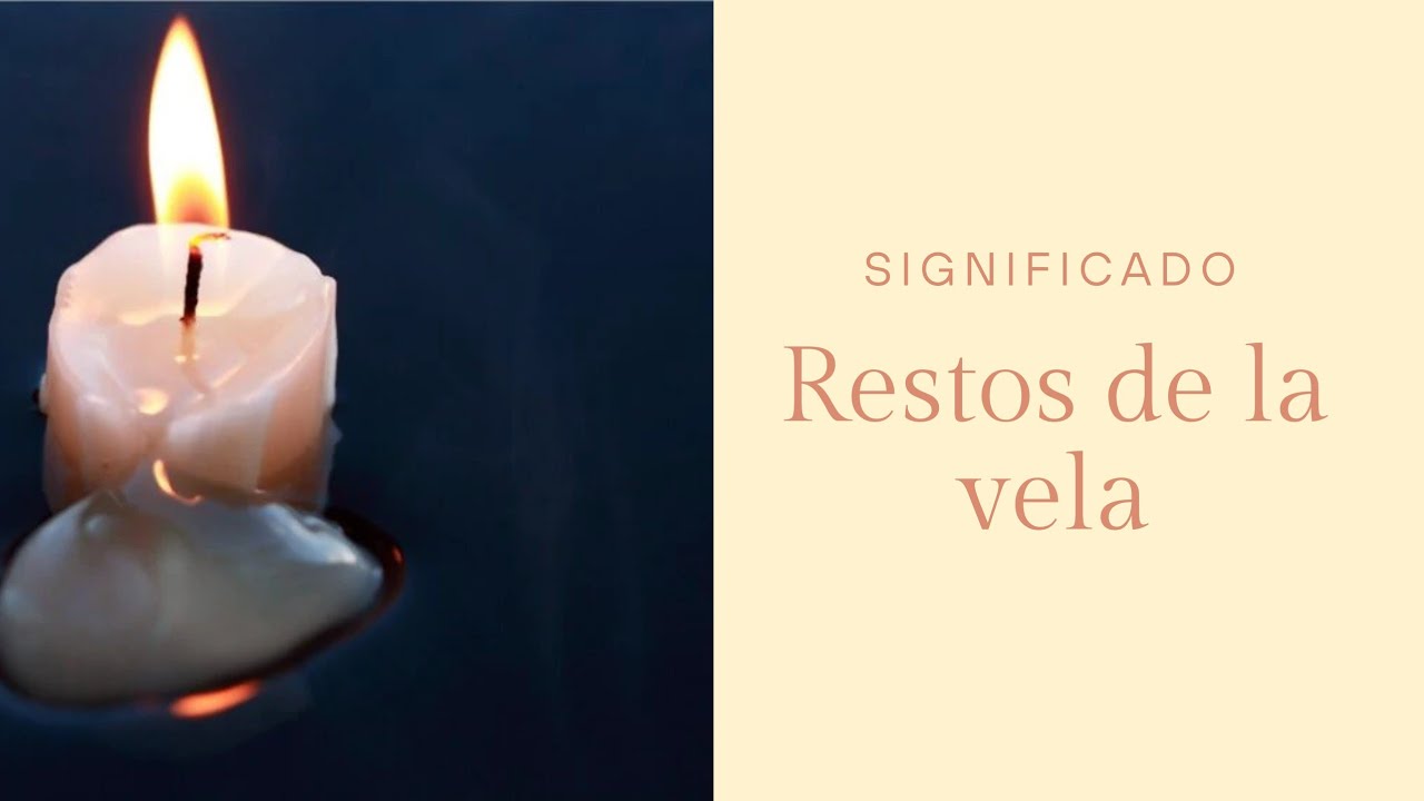la vela se consume solo por el centro significado