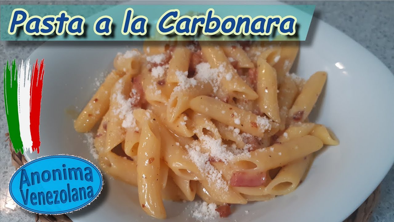 macarrones a la carbonara sin nata