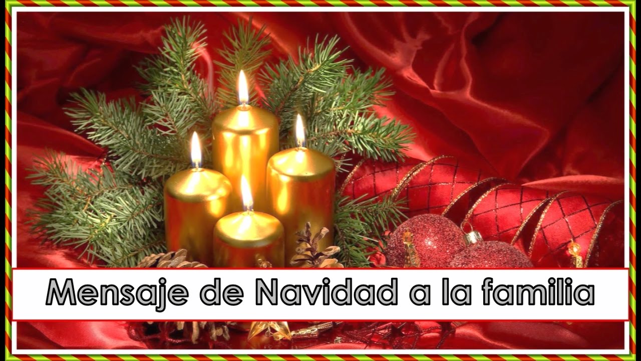mensaje de navidad para la familia