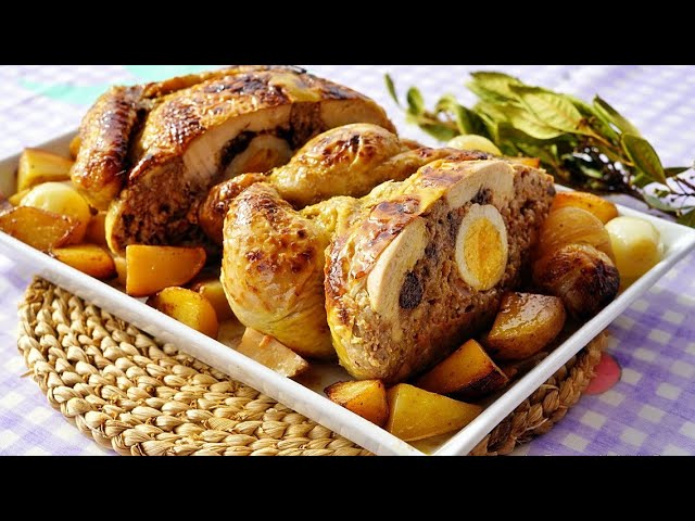 muslos de pavo al horno con patatas y cebolla
