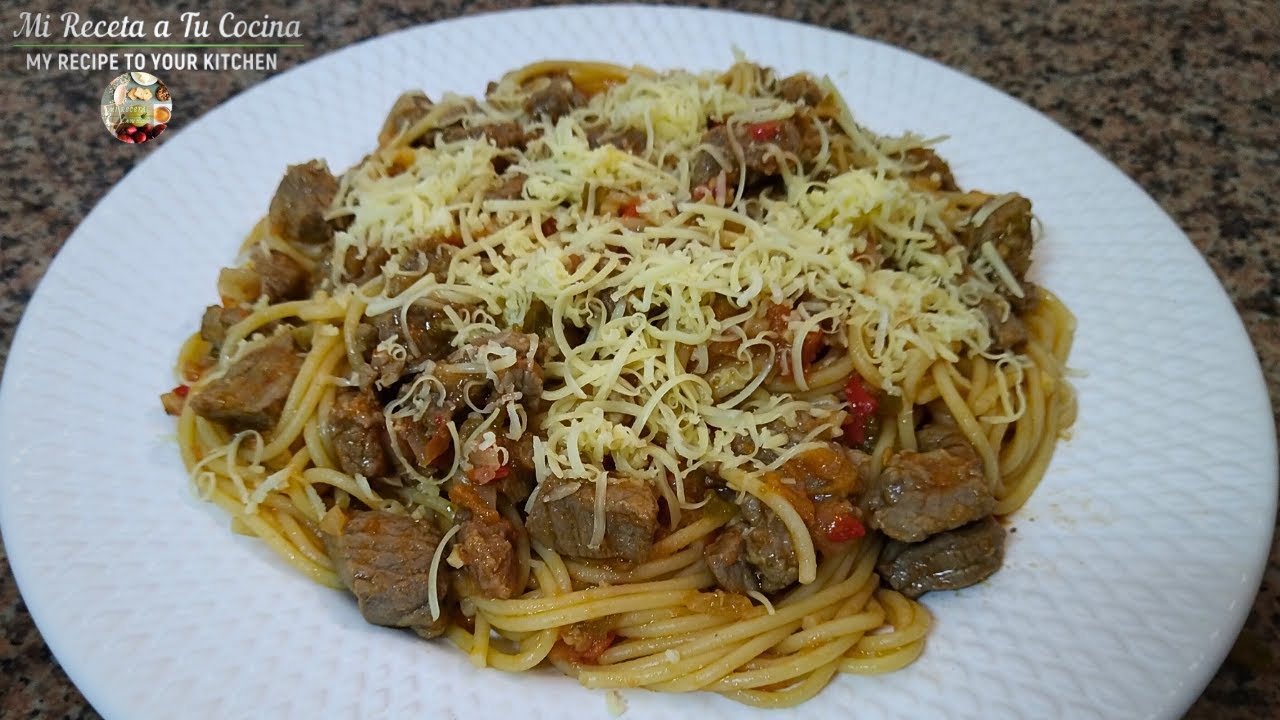 pasta con carne picada sin tomate