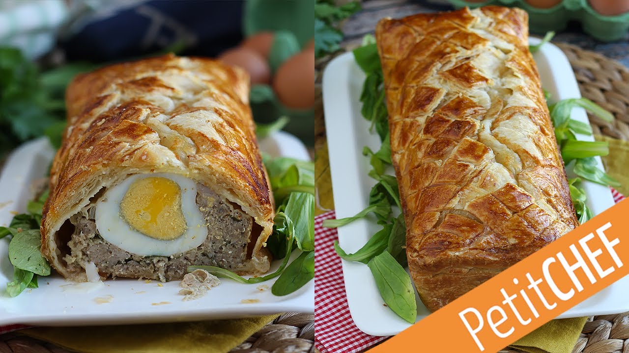 pastel de carne con hojaldre y bechamel