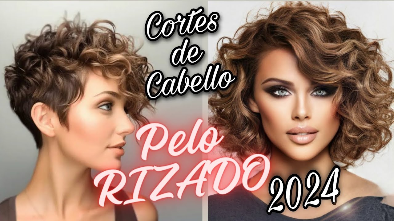 pelo rizado escalado media melena