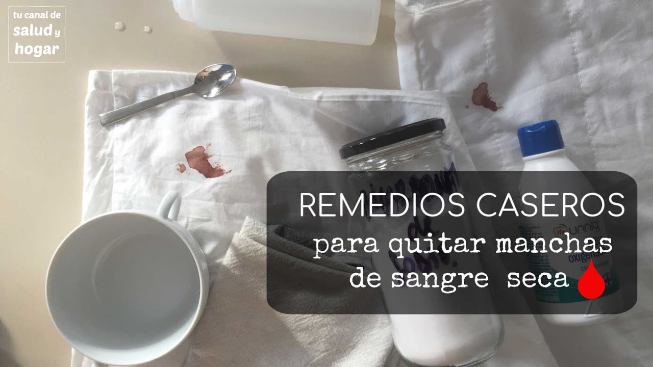 quitar manchas de sangre en ropa