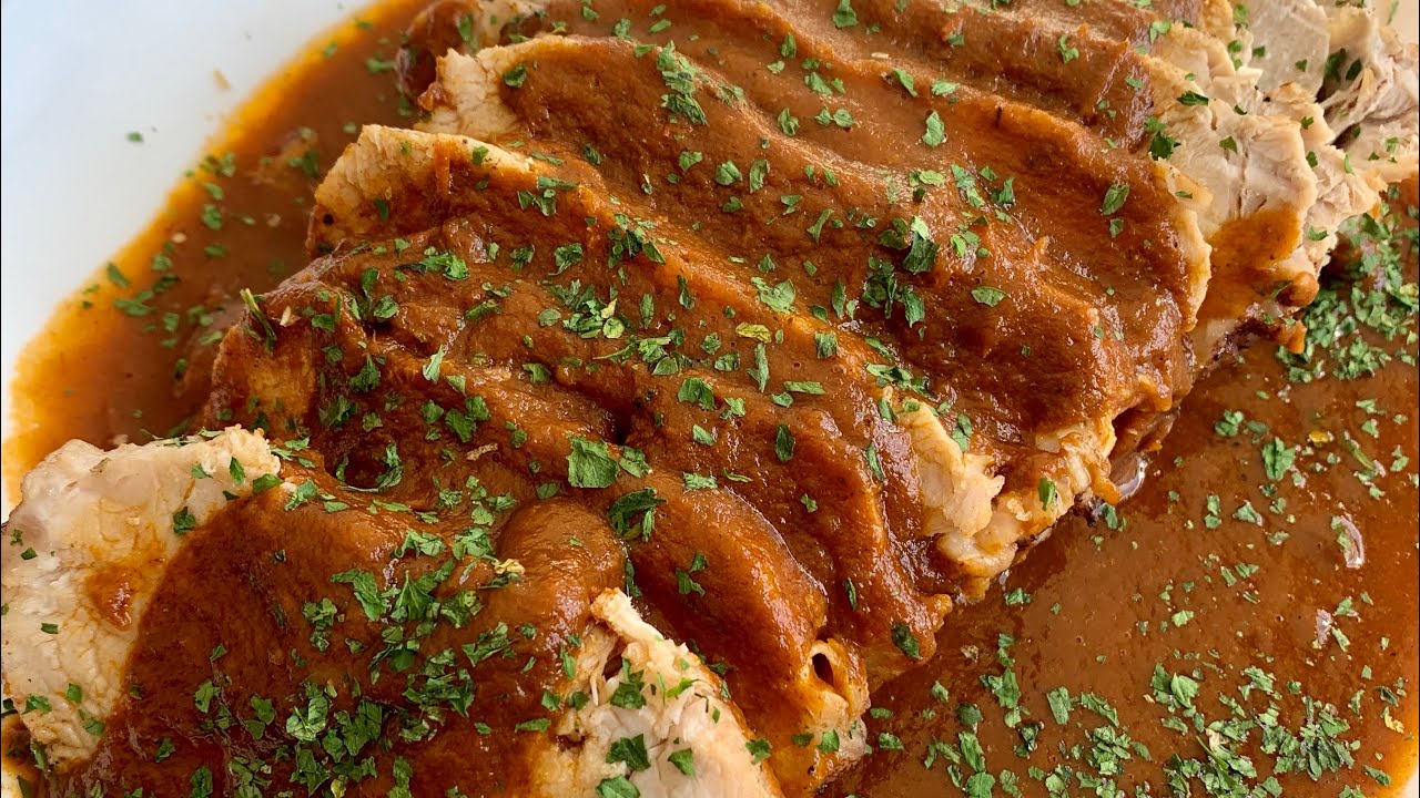 redondo de cerdo relleno en olla express