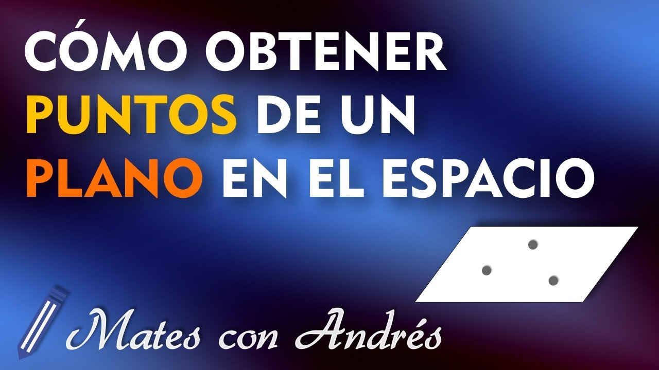 sacar un punto de un plano
