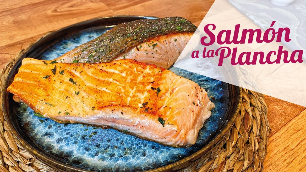 salmon a la plancha con ajo y perejil