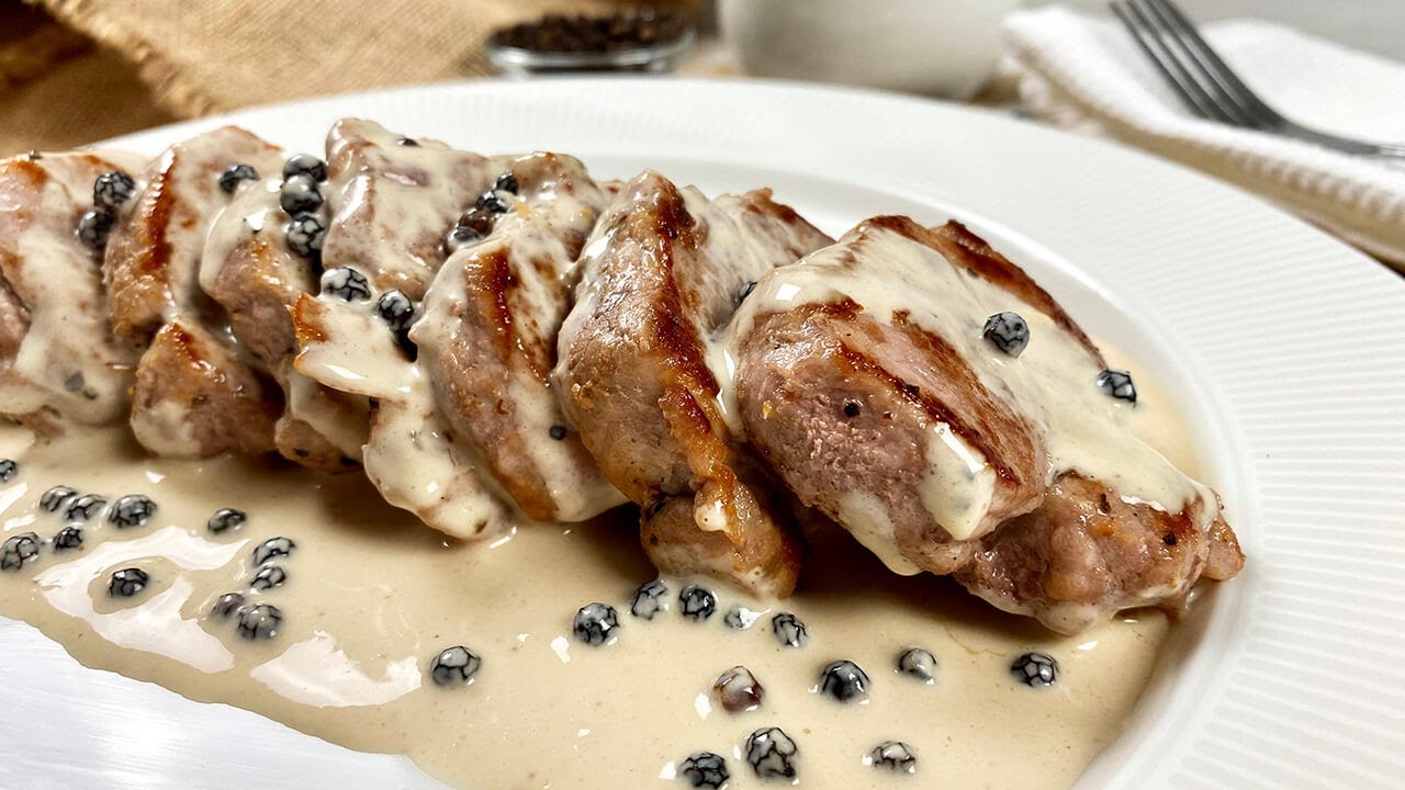 solomillo de cerdo a la pimienta