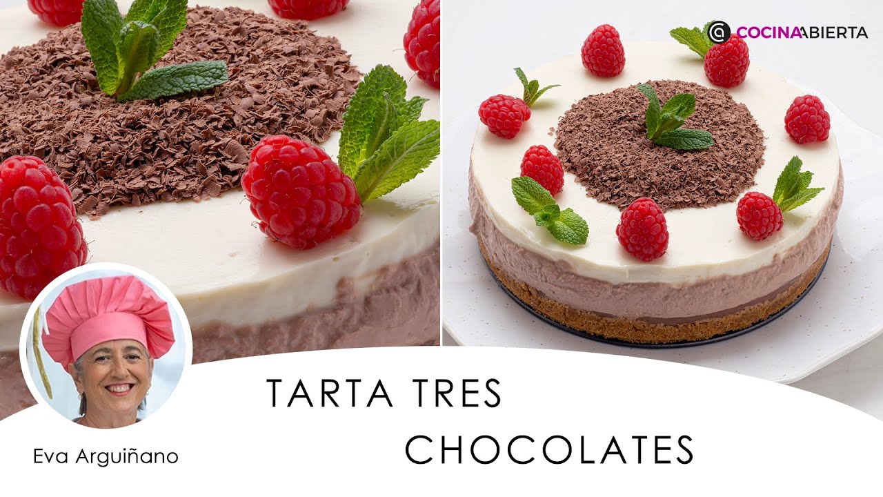 tarta tres chocolates eva arguiñano