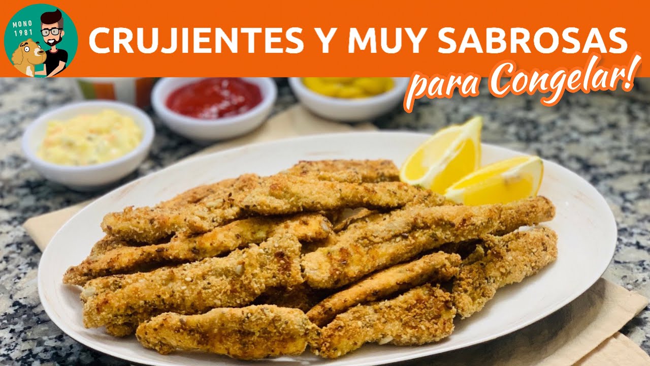 tiras de pollo al horno