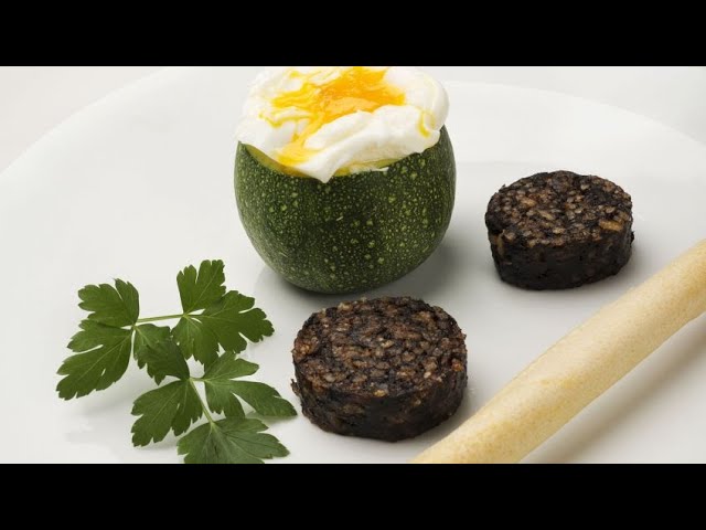 tortilla de calabacin y morcilla de burgos arguiñano