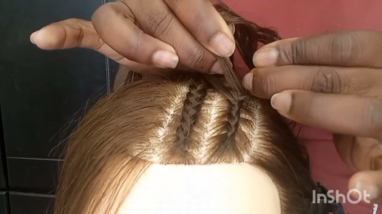 trenzas en la parte de arriba