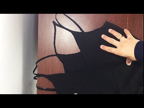 acortar tirantes vestido sin coser