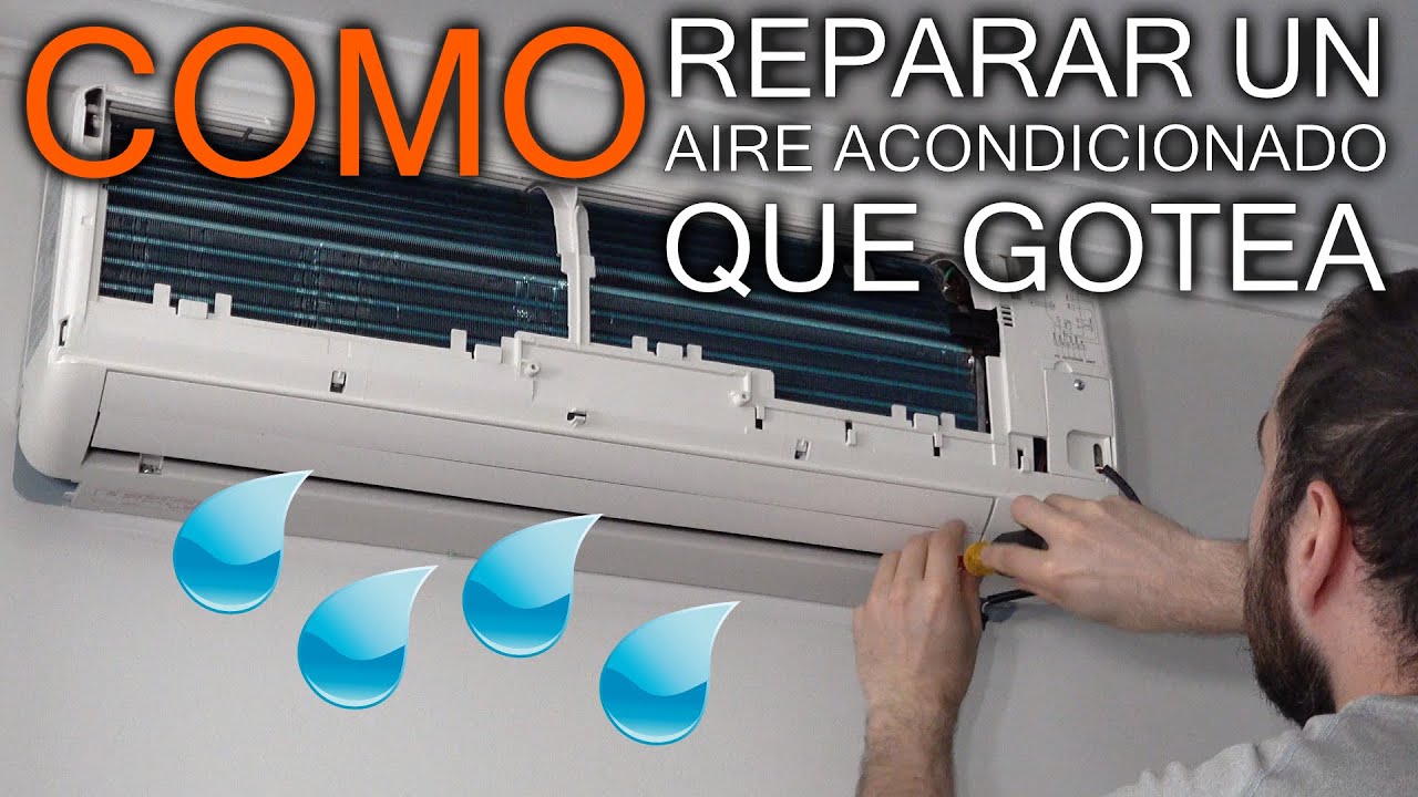 agua que sale del aire acondicionado